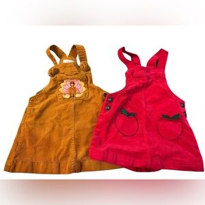 Max studio fall Thanksgiving dress turkey Apple 12-18 months cotton organic